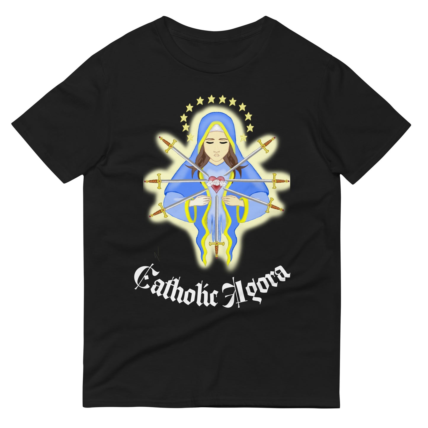 Seven Sorrows Black T Shirt